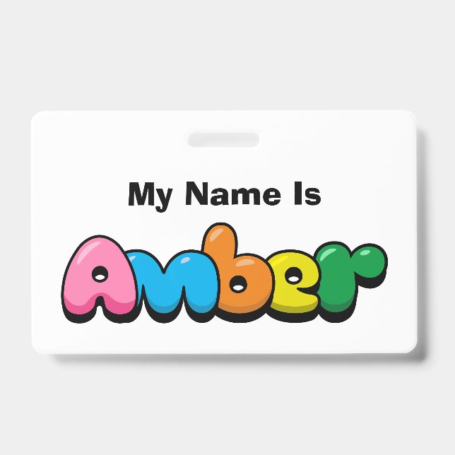 Amber ID Badge (Front)