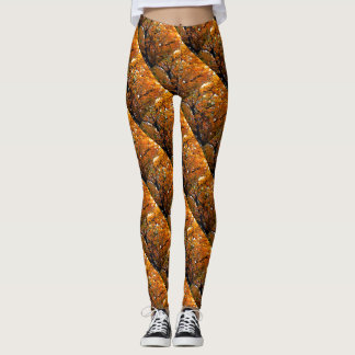 Amber Leaves of Fall Leggings