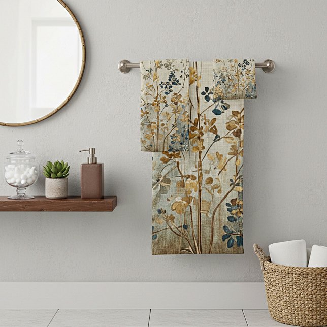 Amber meadow floral bath towel set (Creator Uploaded)