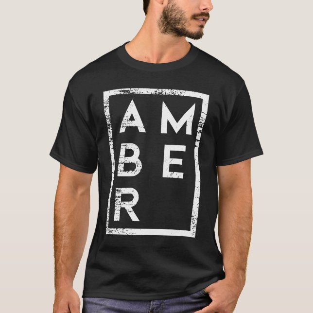 Amber Minimalism T-Shirt (Front)