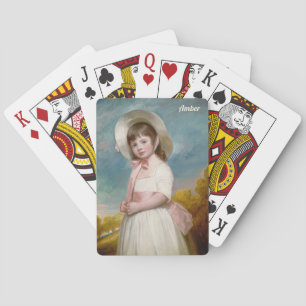 AMBER ~ MISS JULIANA WILLOUGHBY George Romney ~ Playing Cards