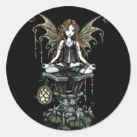 "Amber" Nature Lotus Fairy Stickers