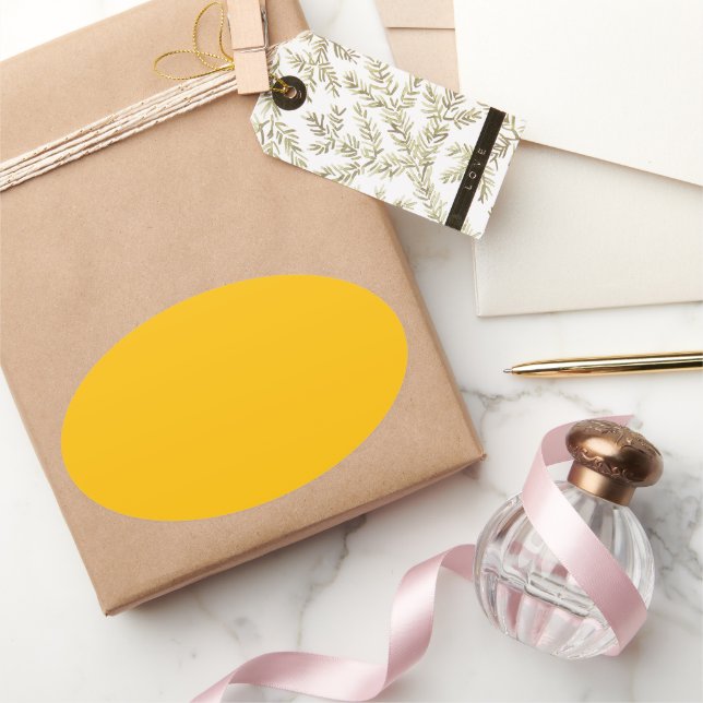 Amber Oval Sticker (Gifting)