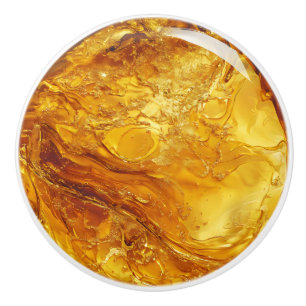 Amber Pattern Ceramic Knob