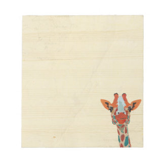 Amber Peeking Giraffe Notepad