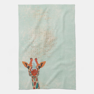 Amber Peeking Giraffe Towel