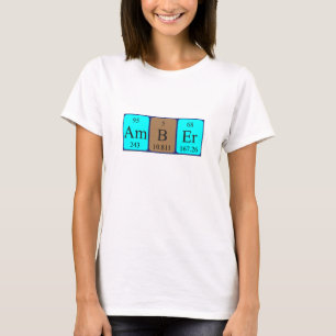 Amber periodic table name shirt