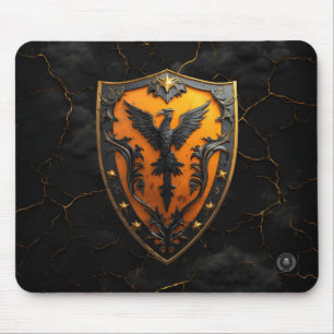 Amber Phoenix Firebird Gaming Mouse Pad
