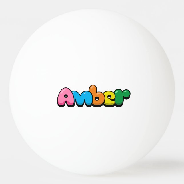 Amber Ping Pong Ball (Front)