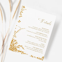 Amber Romantic Botanical Garden Wedding Details