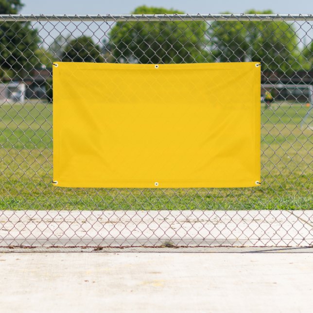 Amber Solid Colour Customise It Banner (Insitu)