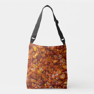 Amber stones crossbody bag
