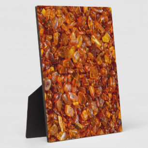 Amber stones plaque