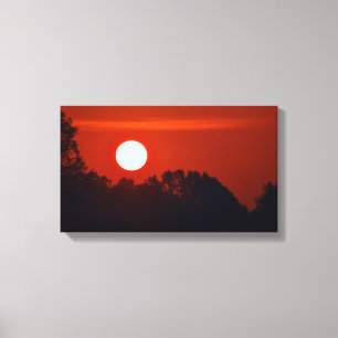 Amber Sunrise Canvas Print