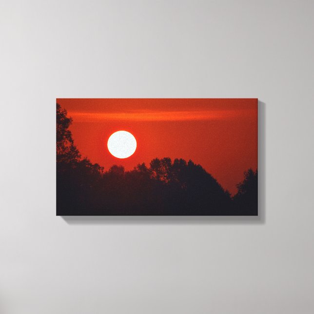 Amber Sunrise Canvas Print (Front)
