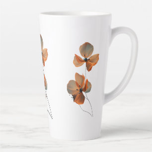Amber Whisper Petals in the Dark Quiet Bloom Ember Latte Mug