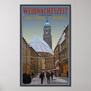 Amberg Christmas - Rathausstrasse Poster