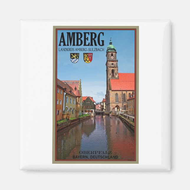 Amberg - Vils River Magnet (Front)