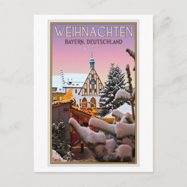 Amberg - Weihnachten Bayern Postcard (Front)