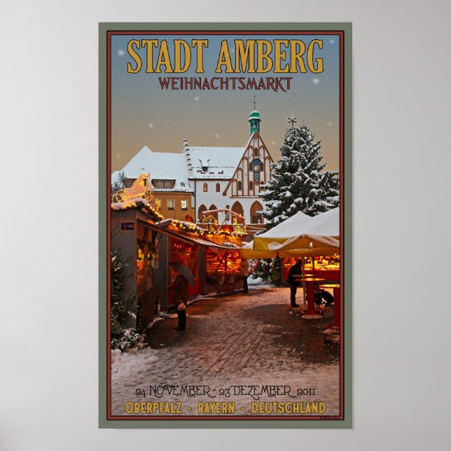 Amberg Weihnachtsmarkt Poster (Front)