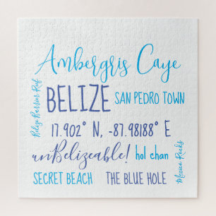 Ambergris Caye Belise Jigsaw Puzzle
