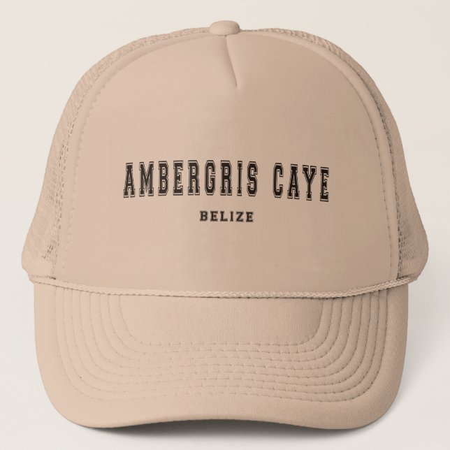 Ambergris Caye, Belise Trucker Hat (Front)