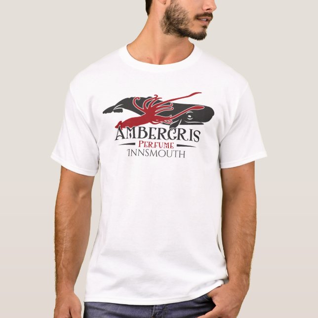 Ambergris Sperm Whale Perfume Innsmouth T-Shirt (Front)