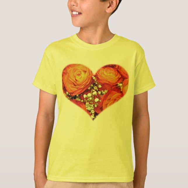 Amberina Roses Kid T-Shirt (Front)