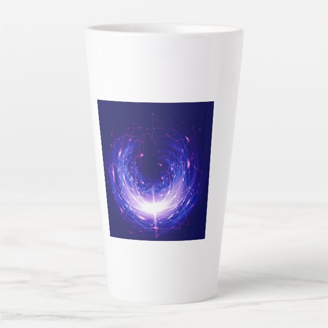Amberlight Cold Blue Polar Flare Latte Mug (Front)