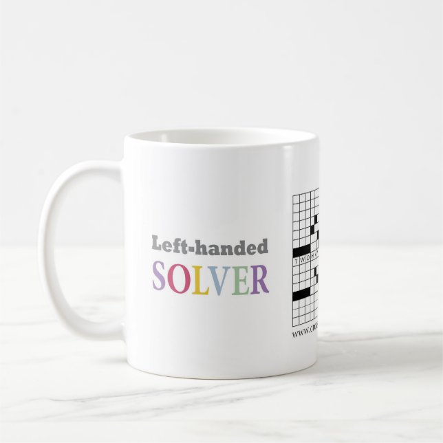 Ambidextrous Crossword Mug (Left)