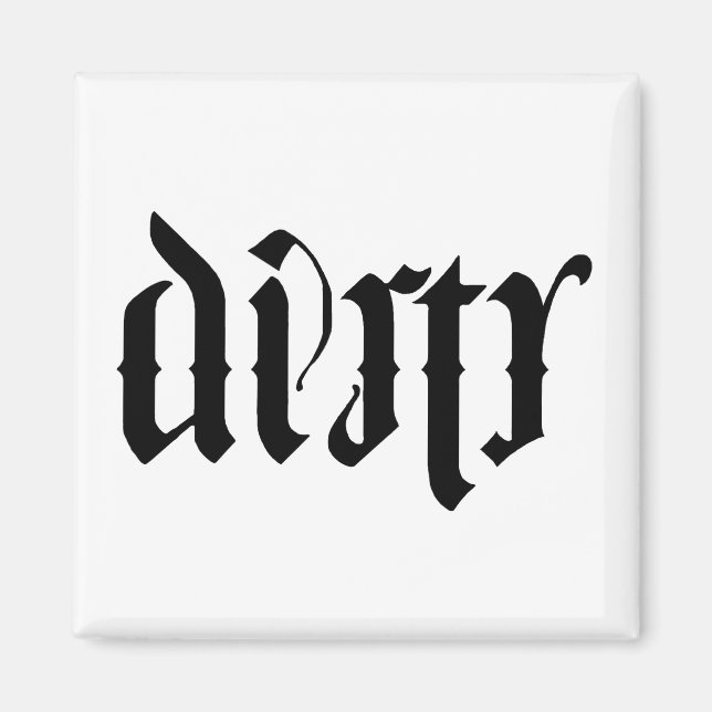 Ambigram Dishwasher Magnet (Front)