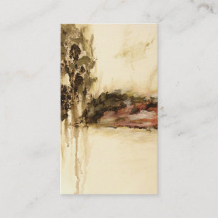 Ambiguous, Abstract Landscape Art Drips Painting Business Card