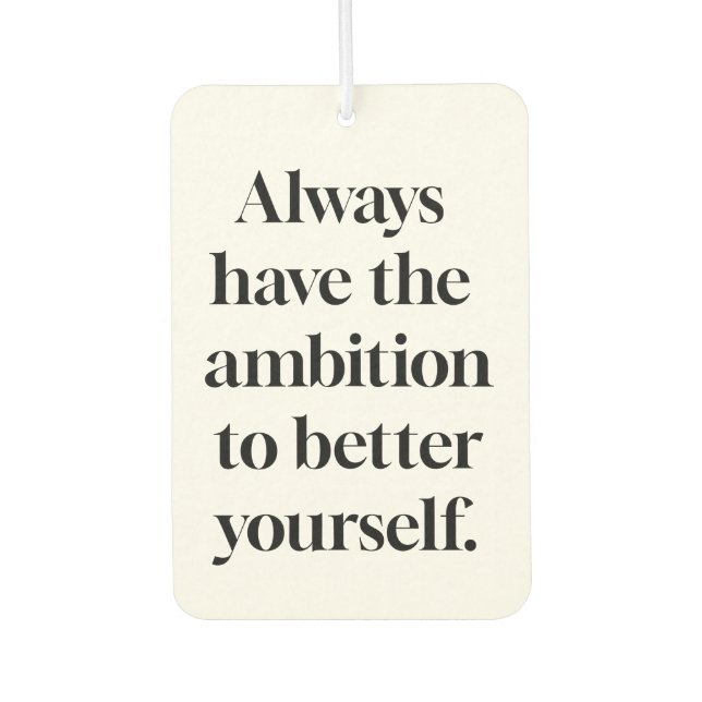Ambition Air Freshener (Front)