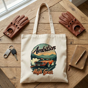 Ambition in High Gear - Classic Vintage Car  Tote Bag