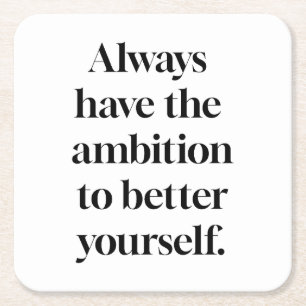 Ambition Paper Coaster