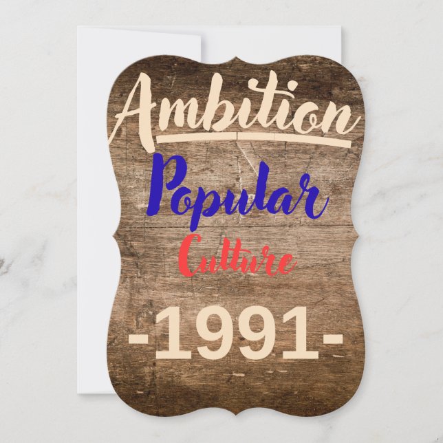 Ambition: Popular Culture (Front)