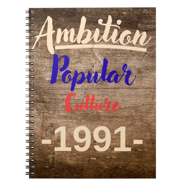Ambition: Popular Culture Notebook (Front)