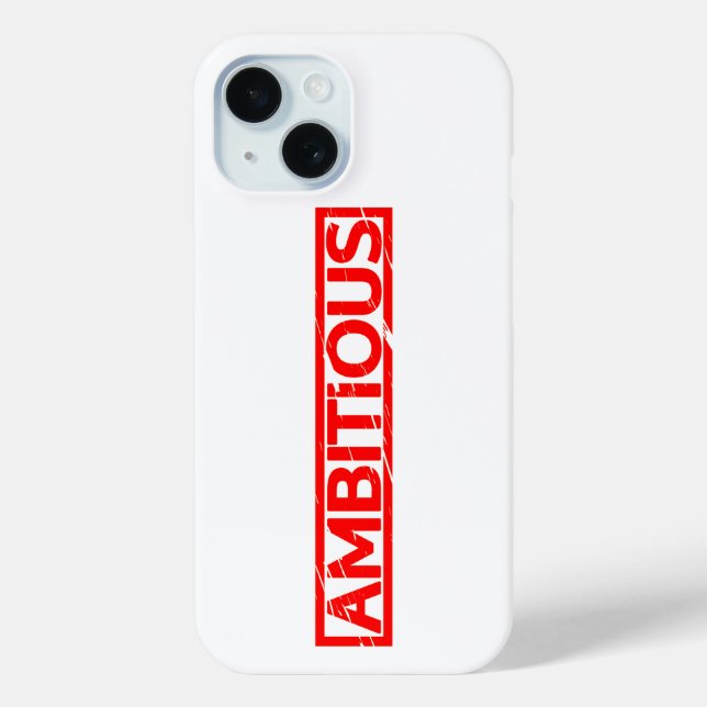 Ambitious Stamp Case-Mate iPhone Case (Back)