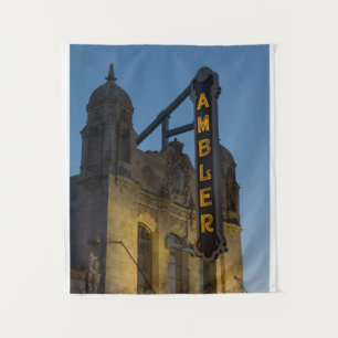 Ambler Theatre at Twilight Ambler PA Tapestry