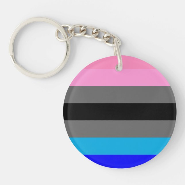 Ambonec Pride Flag Key Ring (Front)