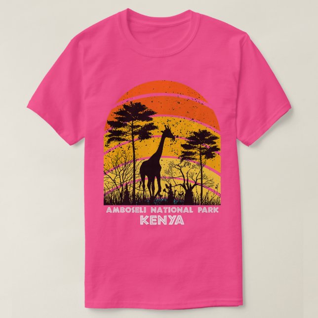 Amboseli National Park Kenya Africa Safari Premium T-Shirt (Design Front)