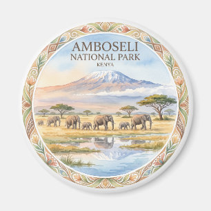 Amboseli National Park Loitokitok Kenya Magnet