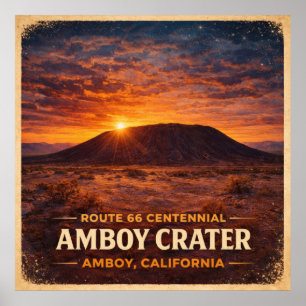 Amboy Crater California Centennial Poster