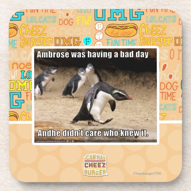 Ambrose was having a bad day coaster (Front)