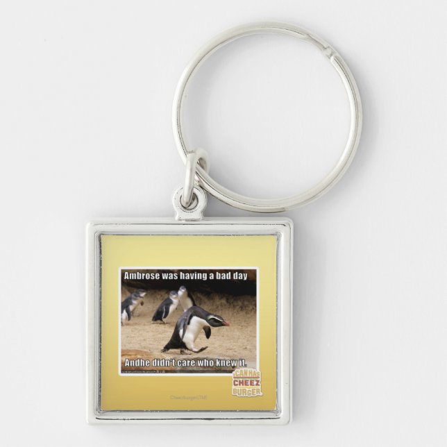 Ambrose was having a bad day key ring (Front)