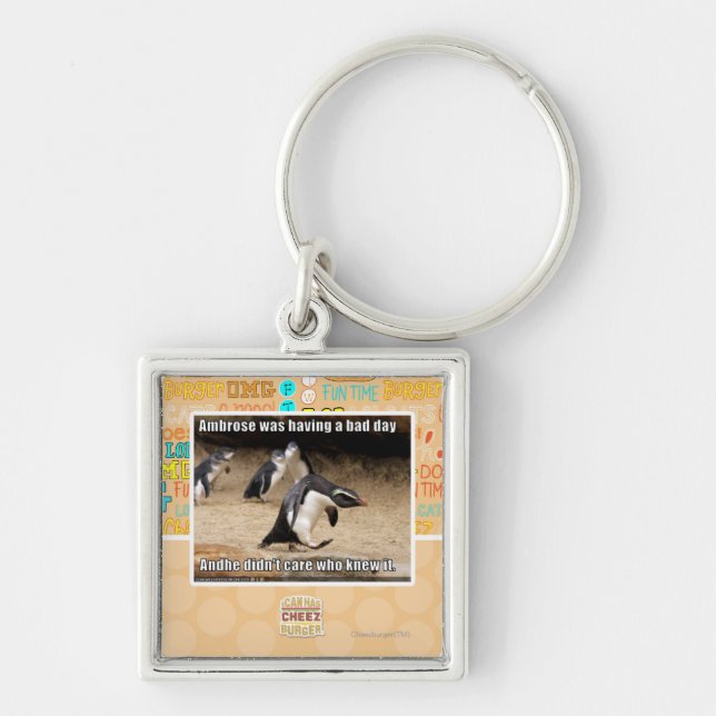 Ambrose was having a bad day key ring (Front)