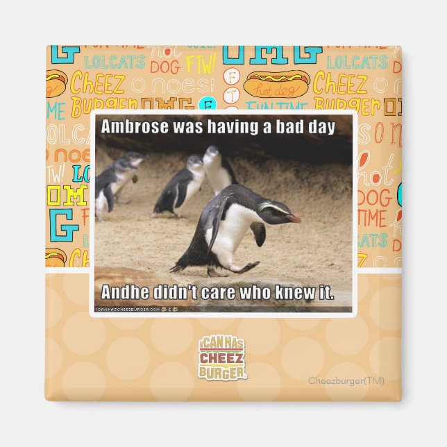 Ambrose was having a bad day magnet (Front)
