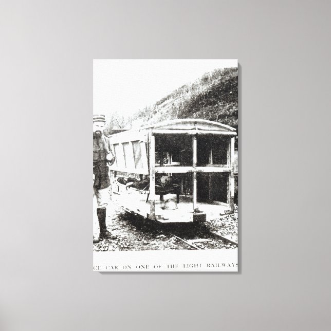 Ambulance Car on One of the Light Railways Canvas Print (Front)