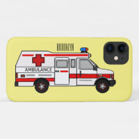 Ambulance cartoon illustration