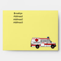 Ambulance cartoon illustration